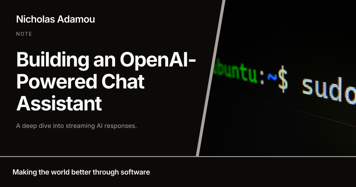 Building an OpenAI-Powered Chat Assistant social card